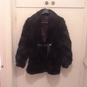 Rabbit fur coat